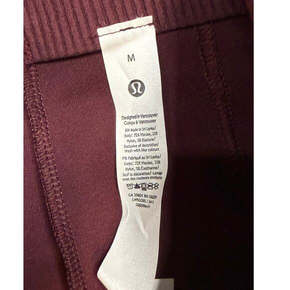Lululemon Stretch Knit HR Pull-On Pant Garnet Size M NWT - Picture 8 of 9